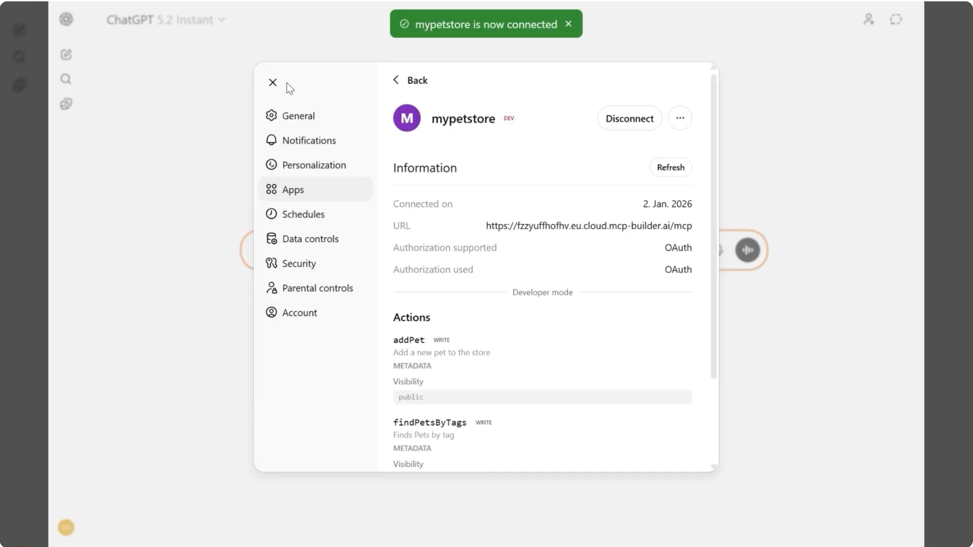 Pet Store App Successfully Added