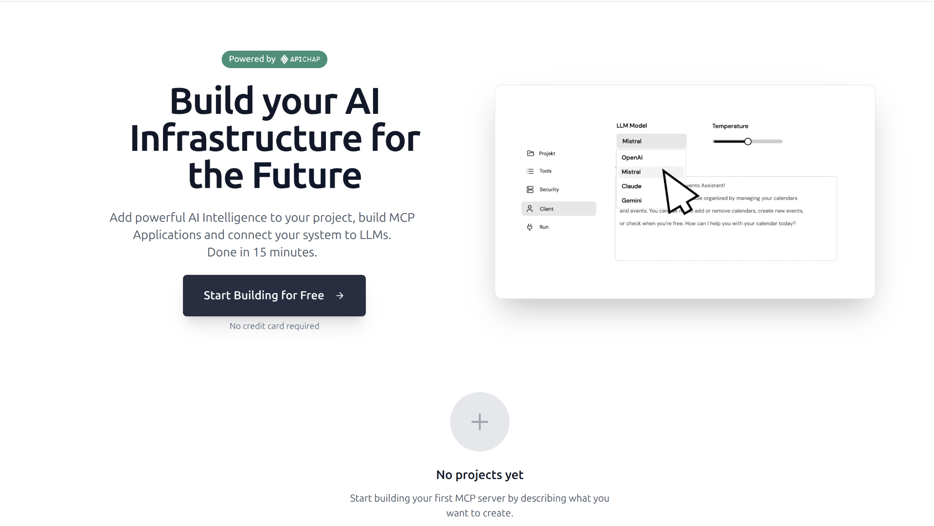 MCP Builder Dashboard