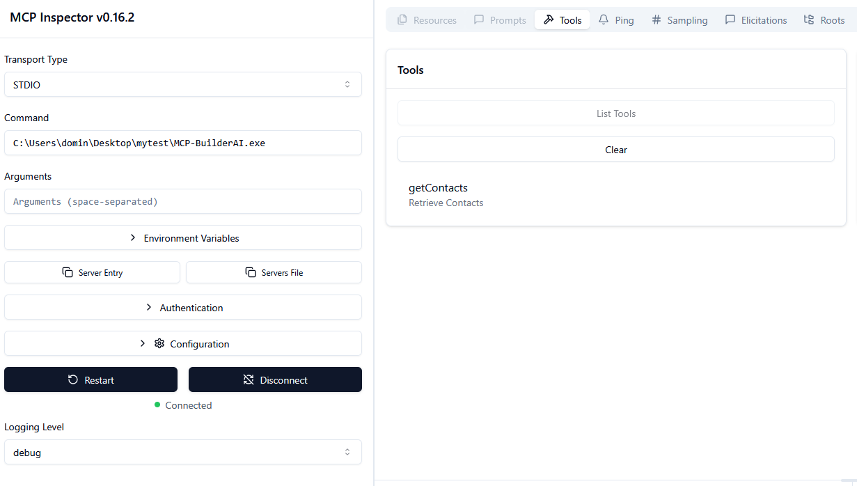 MCP Inspector Dashboard